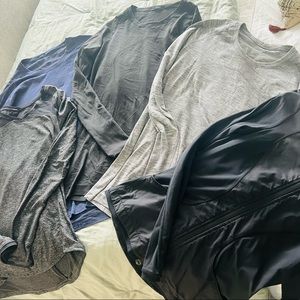 EUC lululemon long sleeve shirts and 1 jacket.